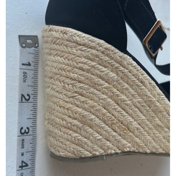 Refresh Brand Black High Wedge Sandals Pumps Open Toe EMERY-02 Women's Size 8M - Picture 11 of 15